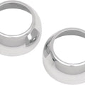 DS Aluminum 1-Piece Fork Boot Covers 39mm Chrome Harley Davidson #139052