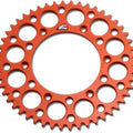 Renthal 520 Ultralight Aluminum Rear Sprocket 50T Orange #224U-520-50GPOR