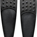 Accutronix Teardrop Drilled Extended Floorboards Black Driver #FBF91-DTB Indian