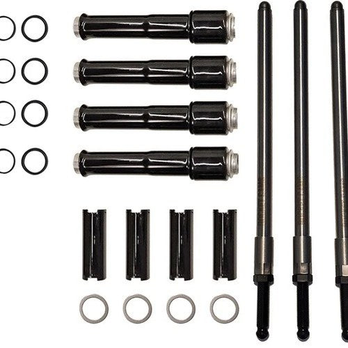 Rocket Cams Speedy Pushrods With Covers Black #6-6005B Harley Davidson