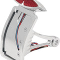 DS Deco LED Taillight With Curved Vertical License Plate Frame Harley Davidson