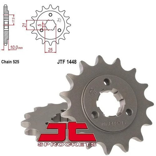 JT Front Sprocket 525 15T #JTF1448.15 for Suzuki DR650SE/DR650S