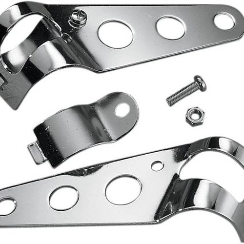 DS Side-Mount Headlight Brackets Chrome