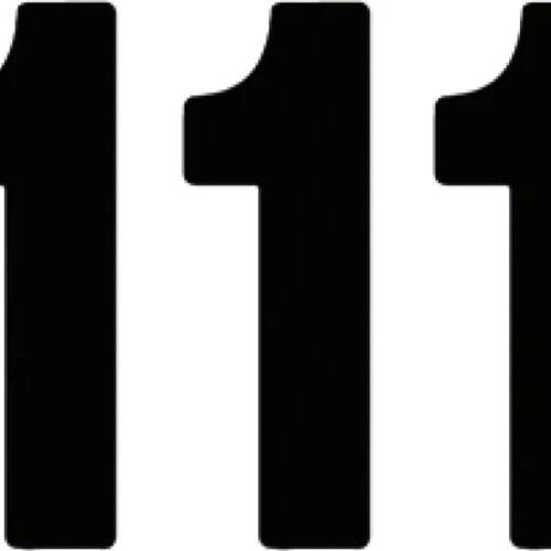 Factory Effex 8" Pro Numbers #1 Black 3-Pack