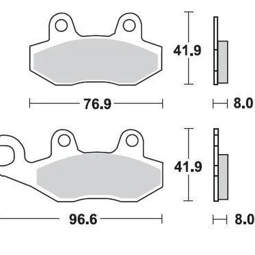 Braking CM44 Brake Pads #696CM44 for Yamaha/Kawasaki/Suzuki/Husqvarna