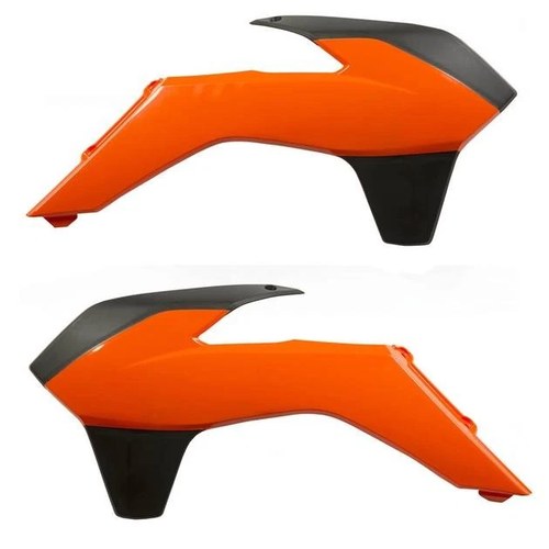 Acerbis Radiator Shrouds 16 Orange/Black KTM SX/SXF/XC/XCF/EXC