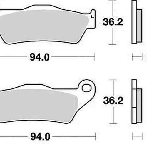 Braking CM44 Brake Pads #746CM44 KTM/Husqvarna/TM/Husaberg/Sherco/Gas/BMW