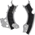 Acerbis X-Grip Frame Guards Silver/Black for Honda CRF450R/CRF450RX 2025