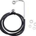 DS Black Vinyl Front Upper ABS Brake Line Kit 41-3/4" +6" Black #212073