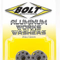 Bolt Motorcycle Hardware Aluminum Works Washers 6mm x 18mm 10-Pack