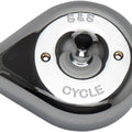 S&S Replacement Stealth Teardrop Air Cleaner Cover Chrome
