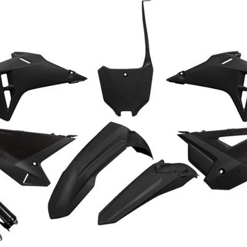 UFO Restyled Complete Plastics Kit Black HOKIT128F-001 for Honda Crf 450/CRF 250
