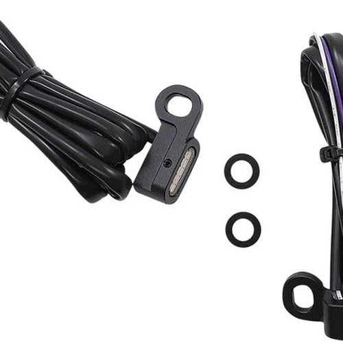 Drag Specialties Handlebar Marker Lights Matte Black Clear #232950