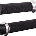 Odi Ruffian Grips Black/Silver #V30HTWB-S Harley Davidson