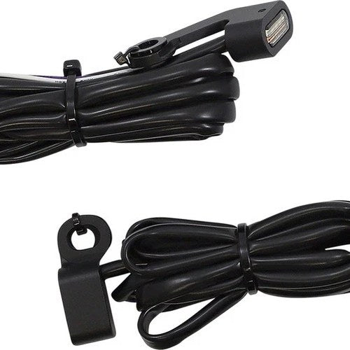 Drag Specialties Handlebar Marker Lights Matte Black Clear #232962