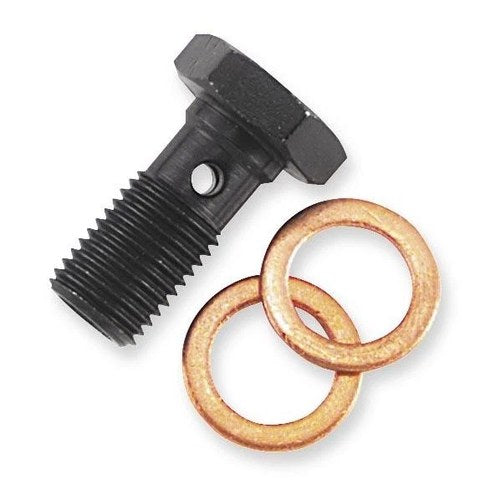 Goodridge Universal Brake Line Banjo Bolt Single/Long 3/8"-24 Black