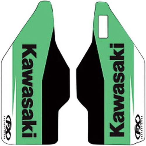 Factory Effex Lower Fork Guard Graphics Green Kawasaki KX500/KX250/KX125