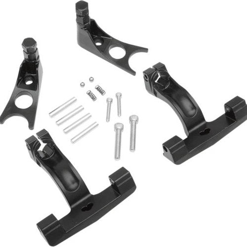 DS Passenger Floorboard Mount Kit Black Harley Davidson Softail/Heritage Softail