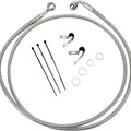 DS Braided Brake Line Kit Front +10" Harley Davidson FXD/FXR/FXRS/1200 Sportster