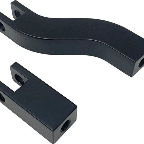 Drag Specialties Passenger Peg Support Bracket Kit Black Harley Davidson Dyna