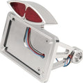 DS Deco LED Taillight With Flat Horizontal License Plate Frame Harley Davidson