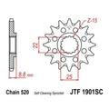 JT Self Cleaning Front Sprocket 520 13T JTF1901.13SC KTM/Husaberg/Beta/Husqvarna