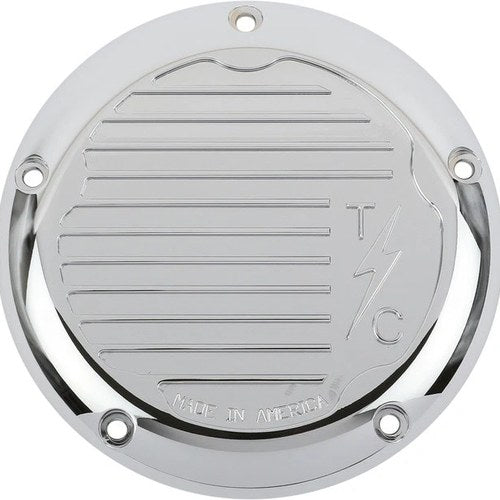 Thrashin Supply Co. Finned Derby Cover Chrome #TSC-3017-3 Harley Davidson