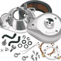 S&S Teardrop Air Cleaner Kit Chrome 17-0450 for Harley Big Twin CV Carb 93-09