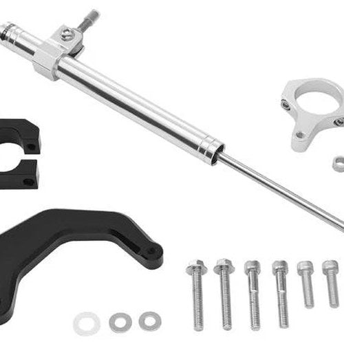 Twin Power Steering Damper Silver #87374 Harley Davidson
