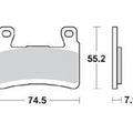 Braking CM66 Carbon Brake Pads #959CM66 for Kawasaki Ninja ZX-6R ABS/Ninja ZX-6R