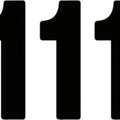 Factory Effex 7" Pro Numbers #1 Black 3-Pack