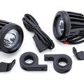 Ciro TAC-10 Engine Guard Bar Mount LED Light Cannons 1.25" Black