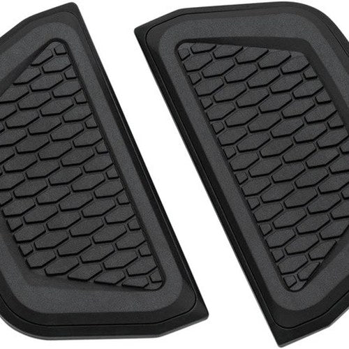 Kuryakyn Hex Passenger Floorboard Inserts Satin Black #5903 Harley Davidson