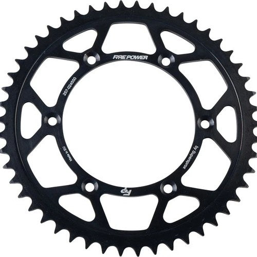 Fire Power 520 Steel Rear Sprocket 50T Black #FPS-245-50-BLK for Yamaha