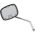 Emgo Scrolled Face Mirror Rectangular 10mm Chrome Fits Suzuki
