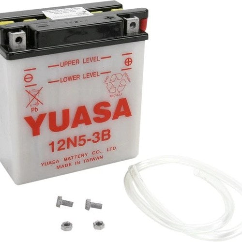 Yuasa Conventional Battery 12N5-3B #YUAM2253B for Suzuki/Yamaha