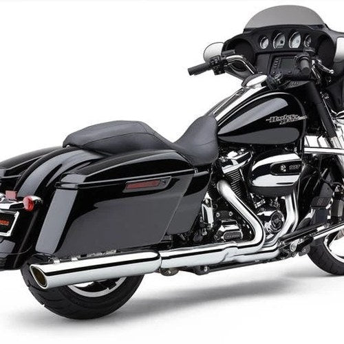 Cobra 909-Twins Dual Slip-On Mufflers Chrome #6108 Harley Davidson