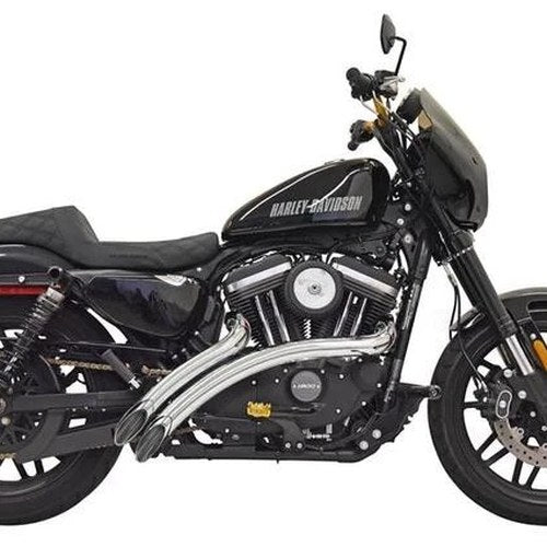 Bassani Sweeper Radius Complete Exhaust System Chrome Harley Davidson Sportster