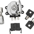 Drag Specialties Side Hinge Ignition Switch with Fork Lock Chrome #1072712