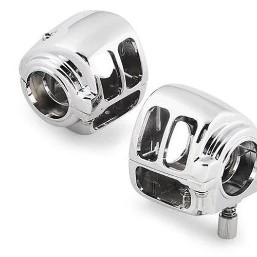 Biker's Choice Switch Housings with Audio/Cruise Chrome #370901 Harley Davidson