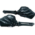 Kuryakyn Skeleton Hand Mirrors Black