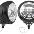 Letric Lighting LED Passing Lamps without Brackets Chrome/Black LLC-PL-CB