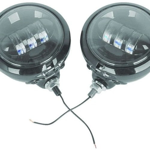 Letric Lighting LED Passing Lamps without Brackets Black LLC-PL-BB