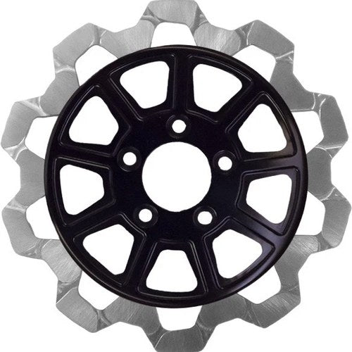Lyndall Bow Tie Rear Brake Rotor 11.5" Black/Silver #4007-2133 Harley Davidson