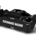 Performance Machine Radial Race Series 4-Piston Brake Caliper Front Left Black