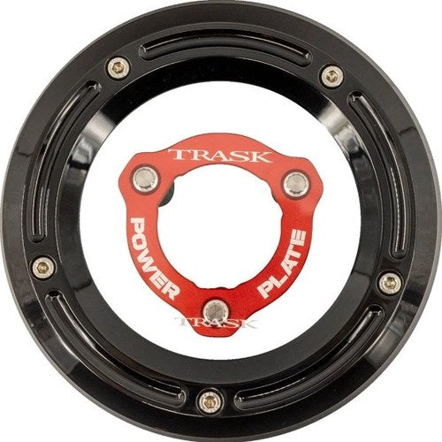 Trask Derby Cover/Power Plate Kit Black/Red #TM-0051-BK-RD Harley Davidson