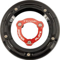 Trask Derby Cover/Power Plate Kit Black/Red #TM-0051-BK-RD Harley Davidson