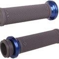 Odi Ruffian Lock-On Grips 1" Graphite/Blue Indian Chief/Chieftain/Roadmaster