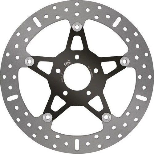 Ebc 5-Button Floating Round Brake Rotor Front Black #MD8018XBLK Harley Davidson