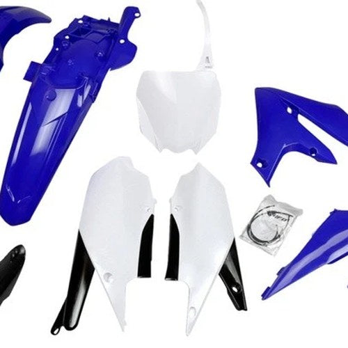 UFO Complete Plastics Kit Black/Blue/White for Yamaha YZ450F/YZ250F 4-Stroke
